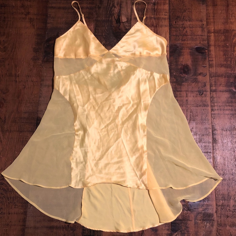 Yellow Victoria’s Secret Lingerie Chemise